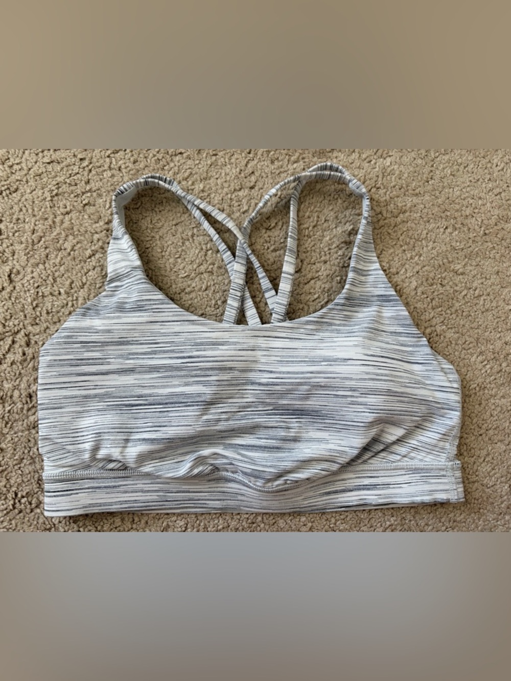 Lululemon Energy bra- size 8 ( space nimbus pattern)